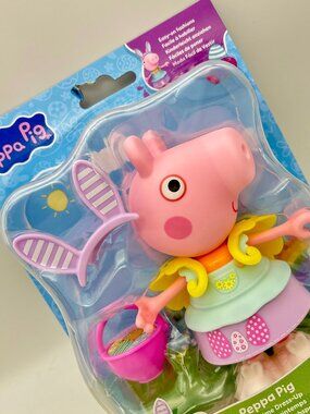 Peppa Pig 6" Springtime Dress Up Figure with 6 Fashion Accessories, Easter Toy